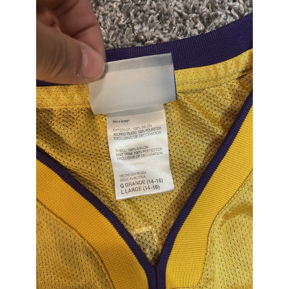 Kobe Bryant Jersey Size L 14-16 Reebok NBA Los Angeles Lakers Vintage Basketball - Picture 3 of 6
